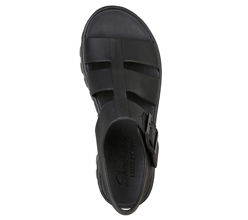 Dámské Sandály Skechers Foamies: Footsteps - Back to Basics Černé | CZ.111570 BBK